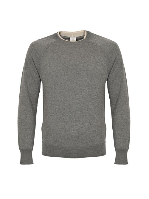 Maglia in lana vergine Grigio Sabbia Eleventy | L76MAGL79 MAG0L02915-02